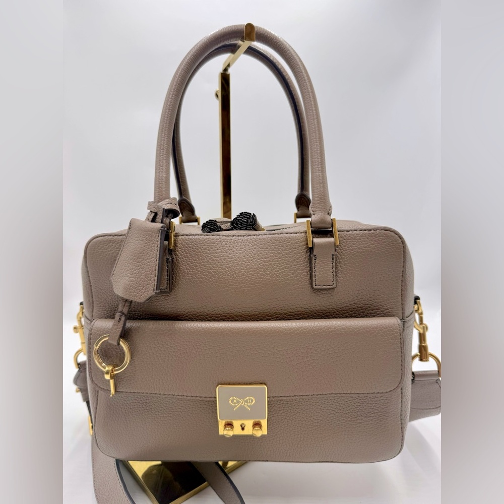 Anya Hindmarch Taupe Leather Tote